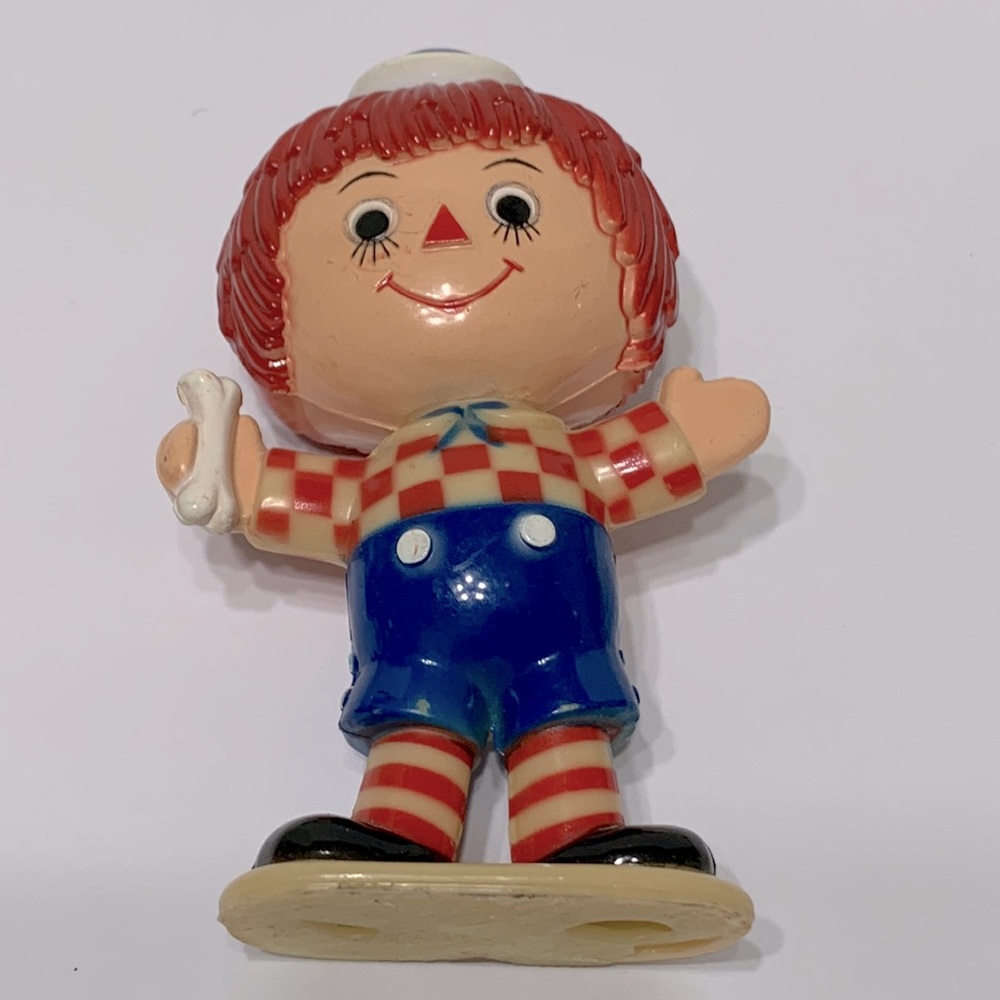 Raggedy Andy vintage figurine hard plastic Hong Kong